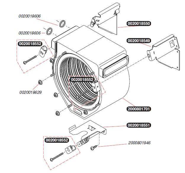 Exploded Diagram for HEAT EXCHANGER