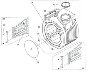 Exploded Diagram for HEAT EXCHANGER