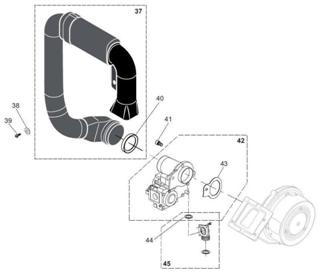 Exploded Diagram for GAS VALVE ASSEMBLY