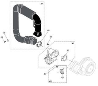 Exploded Diagram for GAS VALVE ASSEMBLY