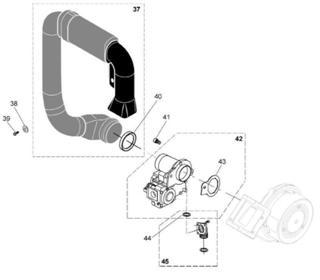 Exploded Diagram for GAS VALVE ASSEMBLY