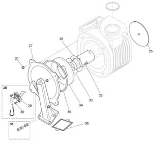 Exploded Diagram for BURNER ASSEMBLY