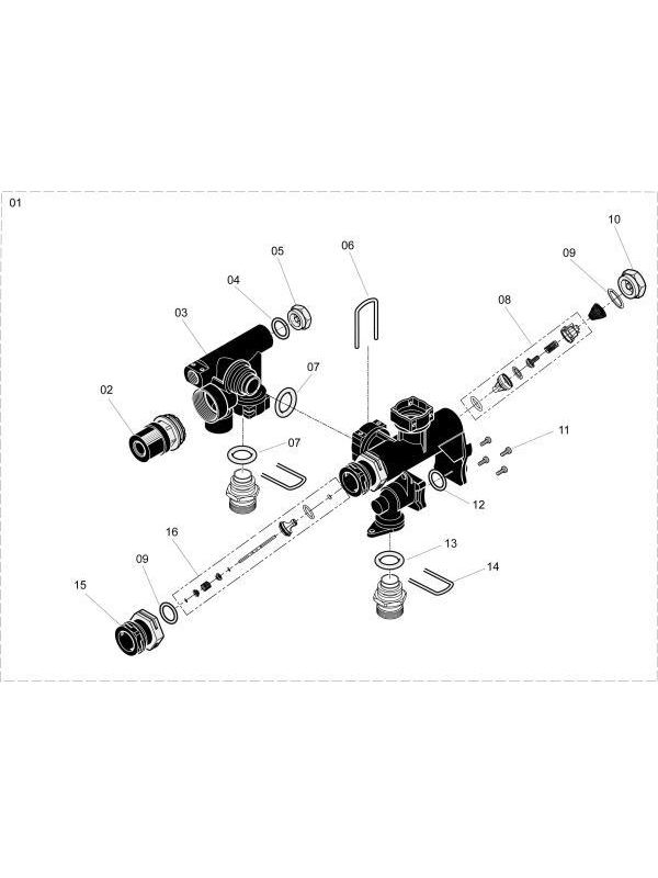 Exploded Diagram for HYDRAULICS VALVES