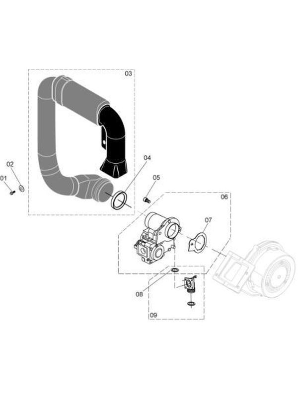 Exploded Diagram for GAS SECTION