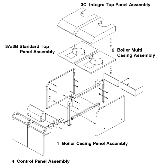Exploded Diagram for CASING ASSEMBLY