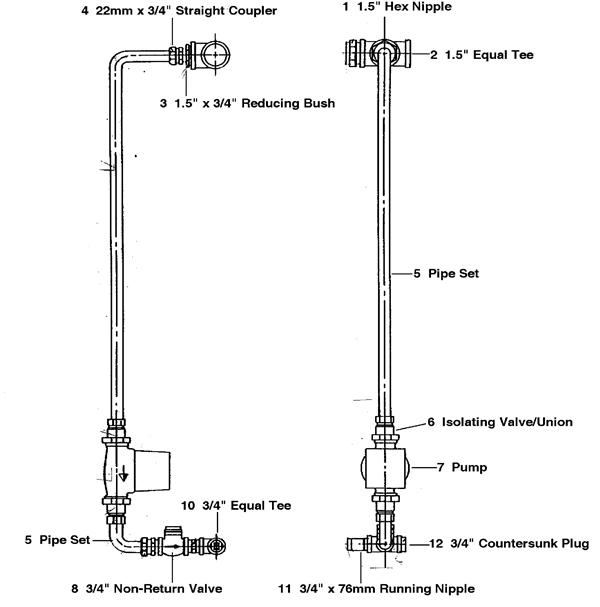 Exploded Diagram for DESTRATIFICATION PUMP KIT