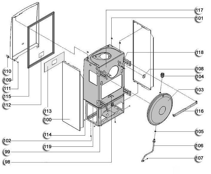 Exploded Diagram for OUTER CASING