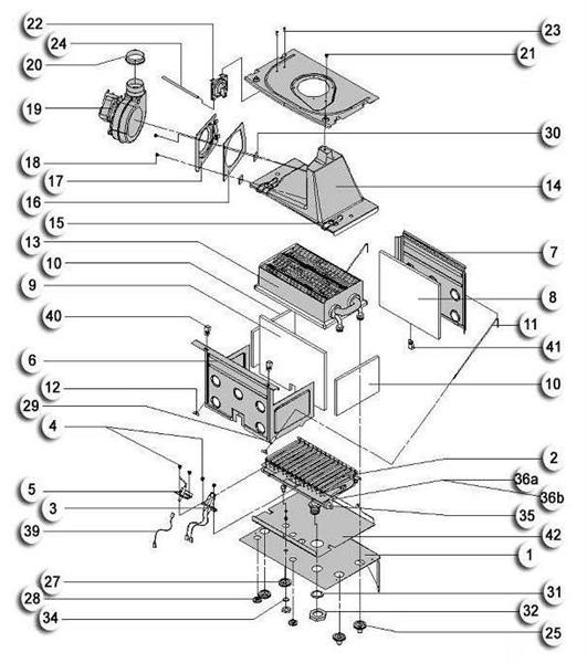 Exploded Diagram for COMBUSTION CHAMBER