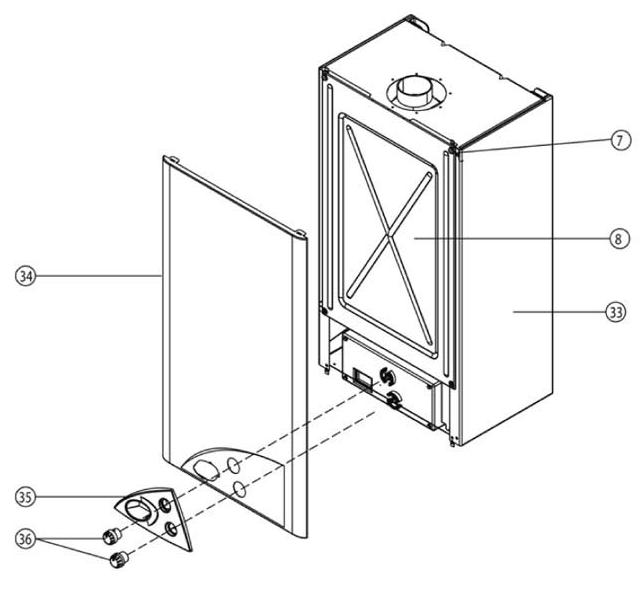 Exploded Diagram for OUTER CASING