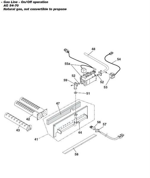 Exploded Diagram for GAS LINE
