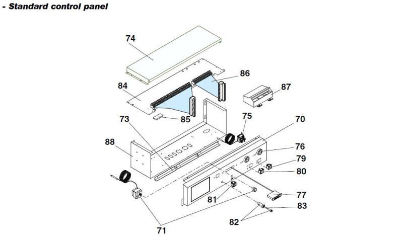 Exploded Diagram for CONTROL PANEL