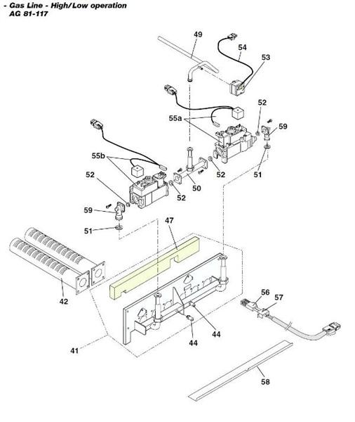Exploded Diagram for GAS LINE