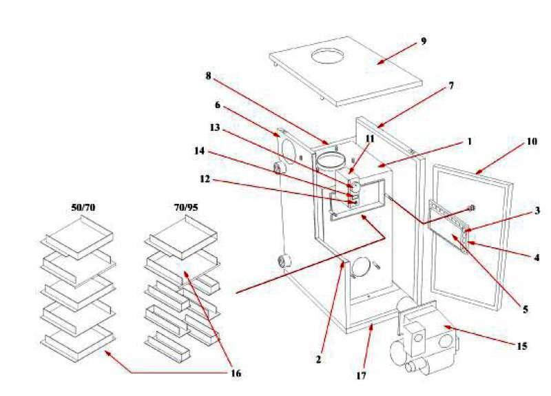 Exploded Diagram for BOILER ASSEMBLY
