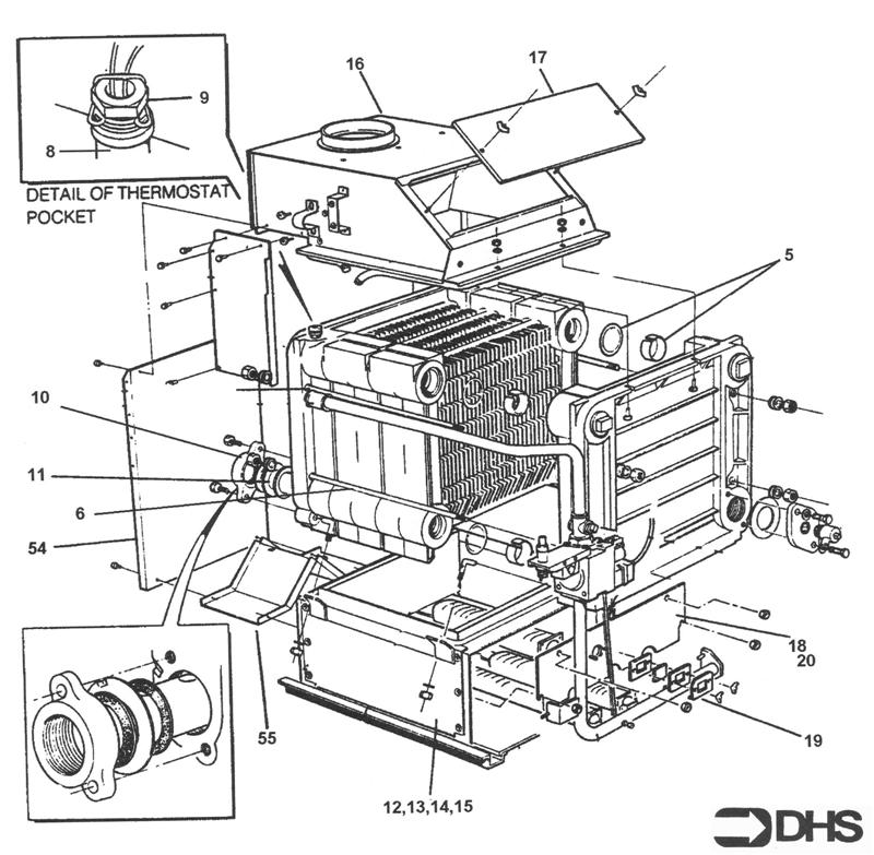 Exploded Diagram for BOILER BODY ASSY