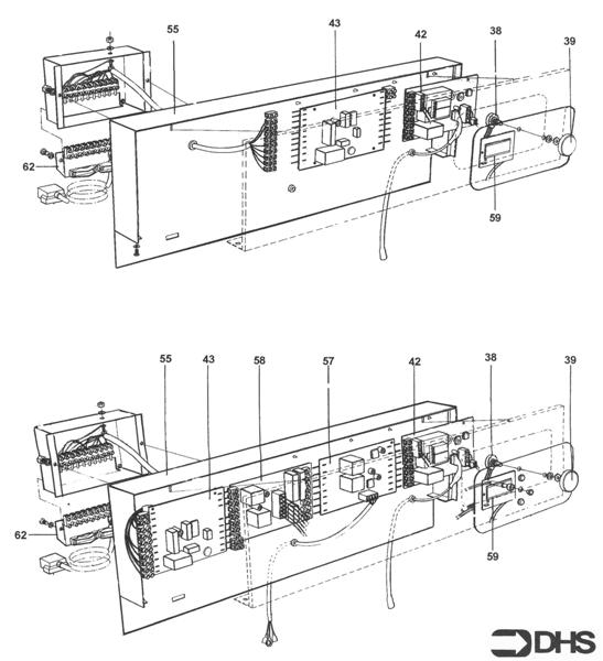 Exploded Diagram for OPTION B & C CONTROL BOX