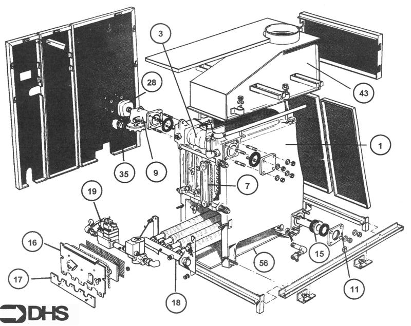 Exploded Diagram for BOILER BODY ASSY