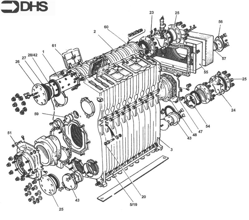 Exploded Diagram for BOILER BODY ASSY