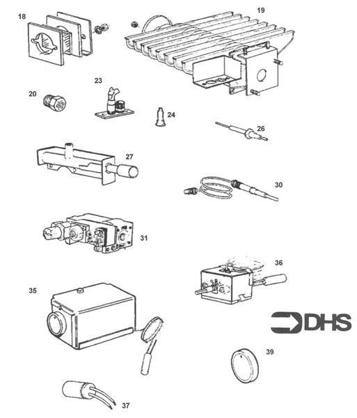 Exploded Diagram for SHORT PARTS LIST
