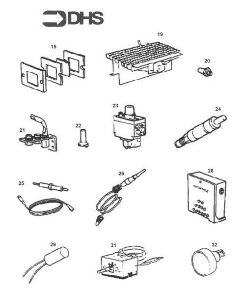 Exploded Diagram for SHORT PARTS LIST