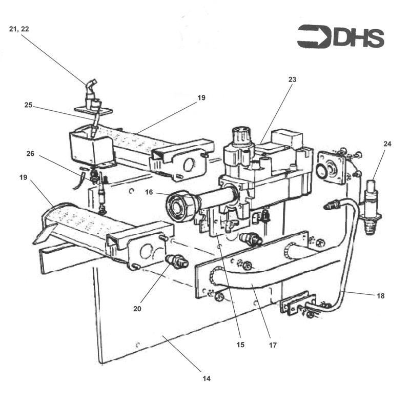Exploded Diagram for BURNER ASSY