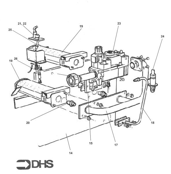 Exploded Diagram for BURNER ASSY 2