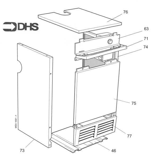 Exploded Diagram for BOILER CASING