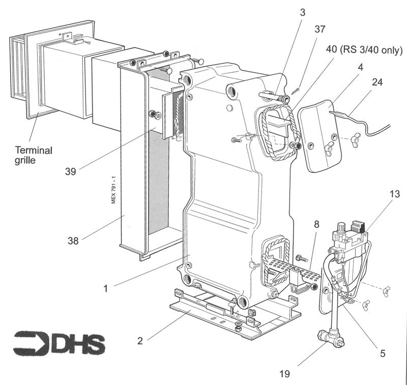 Exploded Diagram for BOILER ASSY PACK