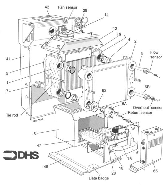 Exploded Diagram for BOILER