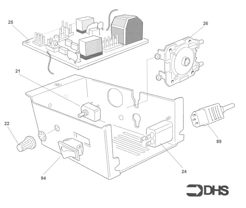 Exploded Diagram for CONTROL BOX ASSY