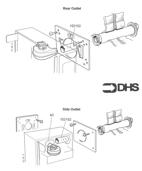 Exploded Diagram for FLUE ASSY