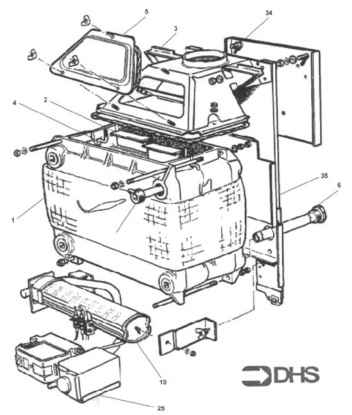 Exploded Diagram for BOILER ASSY