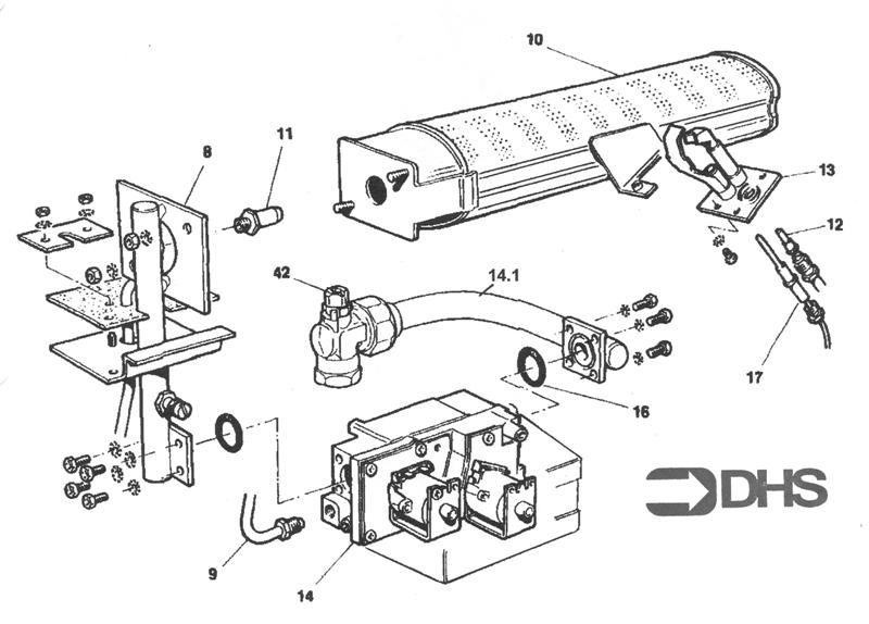 Exploded Diagram for BURRNER & CONTROLS