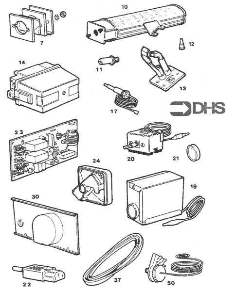 Exploded Diagram for SHORT PARTS LIST