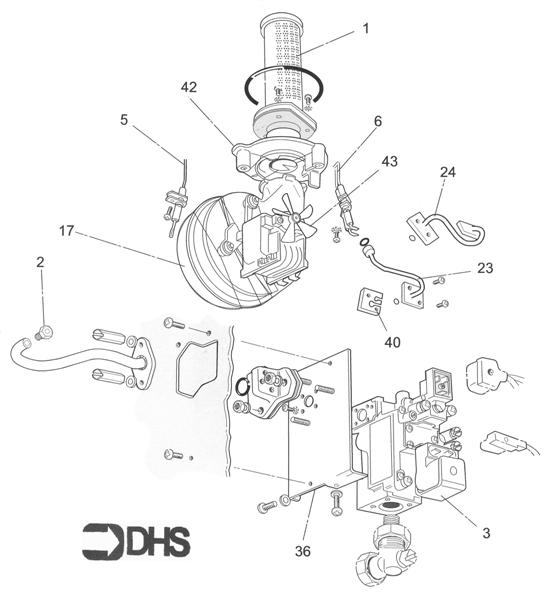 Exploded Diagram for BURNER ASSY