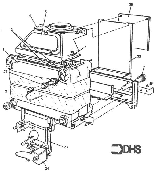 Exploded Diagram for BOILER ASSY