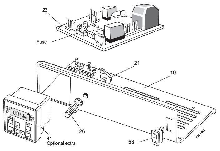 Exploded Diagram for CONTROLS ASSEMBLY