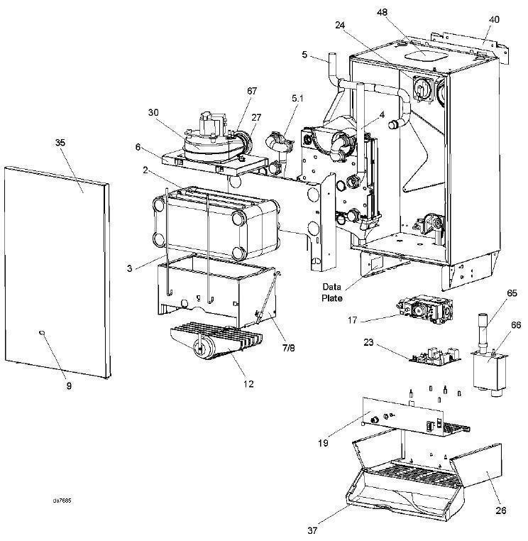 Exploded Diagram for BOILER EXPLODED
