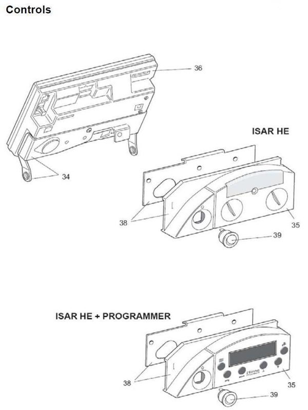 Exploded Diagram for CONTROLS ASSY