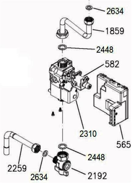 Exploded Diagram for GAS VALVE