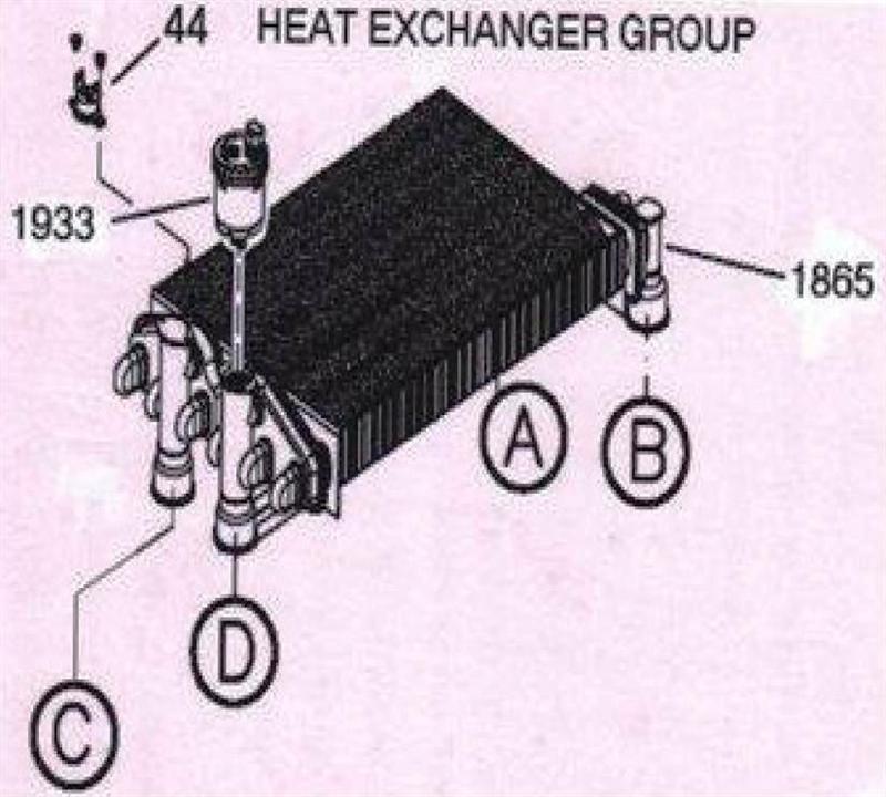 Exploded Diagram for HEAT EXCHANGER