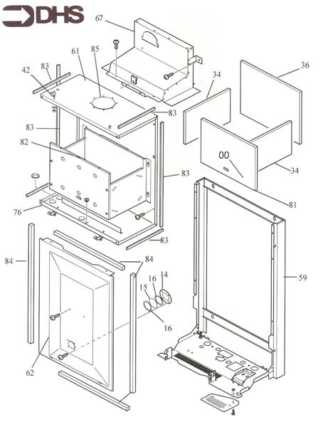 Exploded Diagram for COMBUSTION BOX