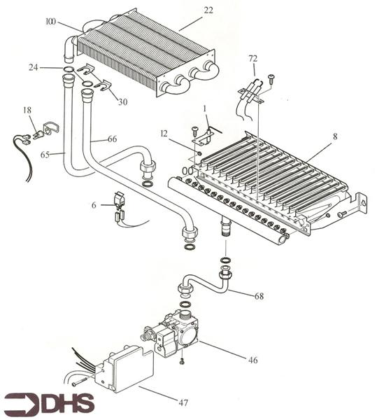 Exploded Diagram for BURNER ASSY