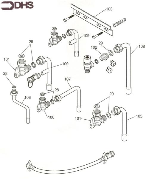 Exploded Diagram for PIPEWORK