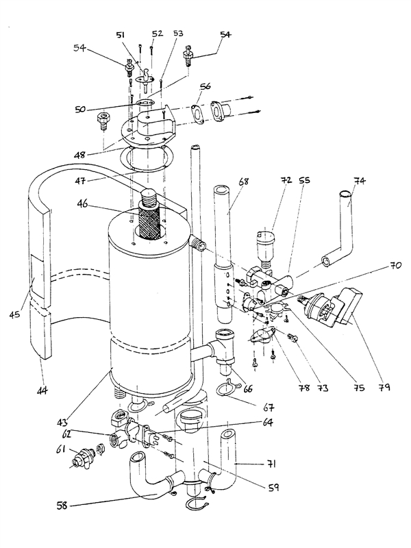 Exploded Diagram for FLUE ASSY