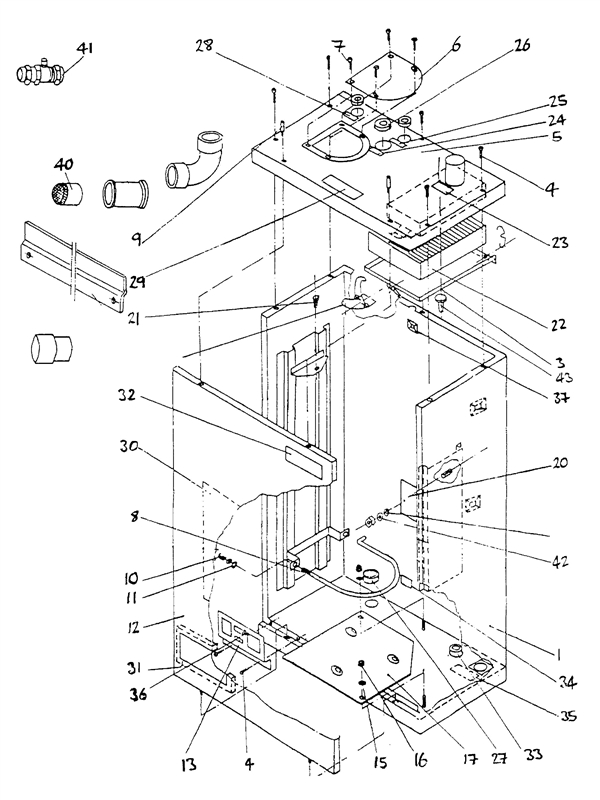 Exploded Diagram for CASING (FROM2040&2357&2200)