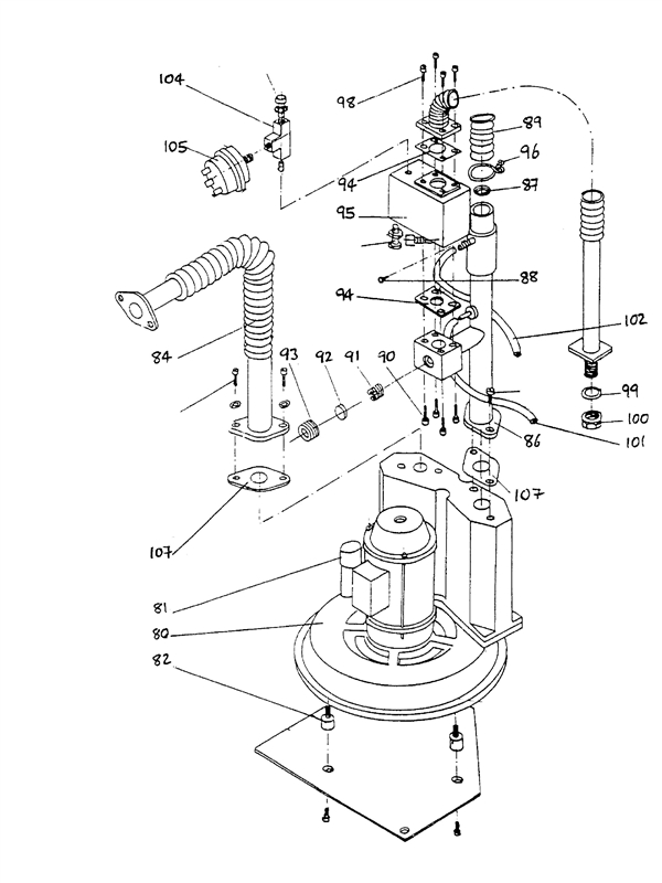 Exploded Diagram for AIR - GAS ASSY