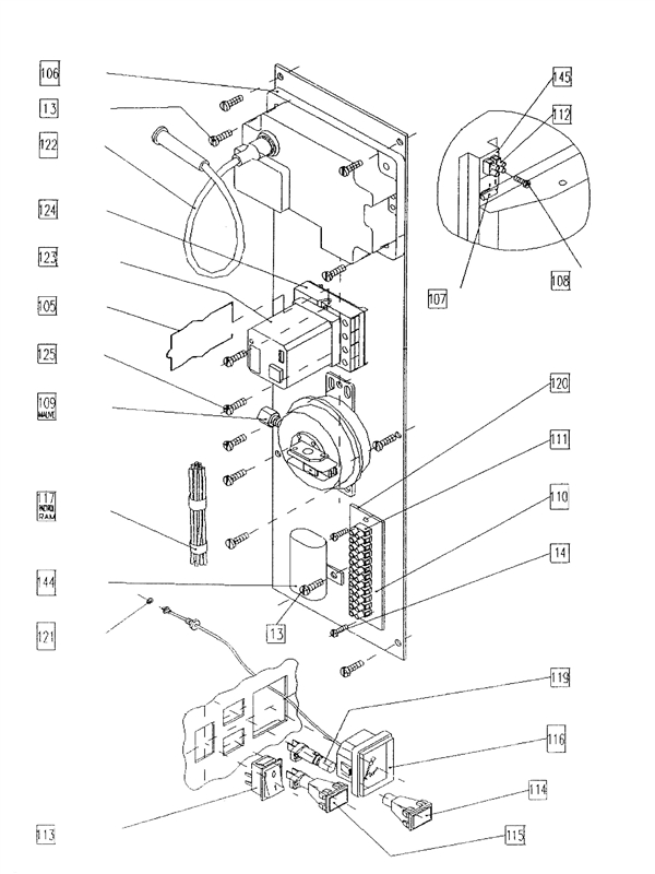 Exploded Diagram for CONTROLS ASSY (FROM2357)
