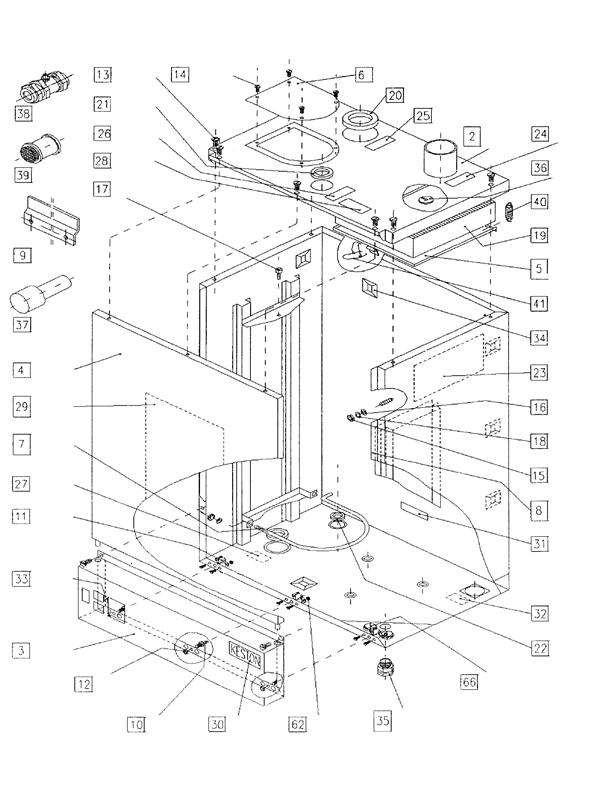 Exploded Diagram for CASING ASSY