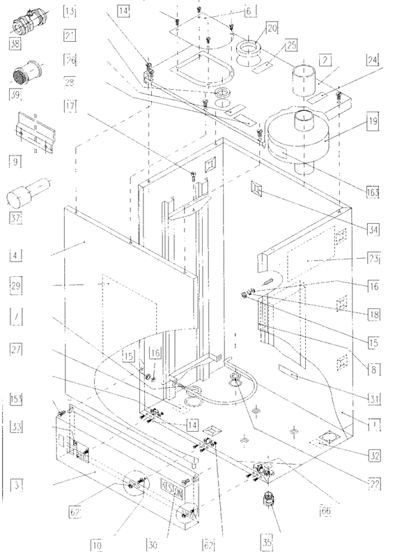 Exploded Diagram for CASING ASSY