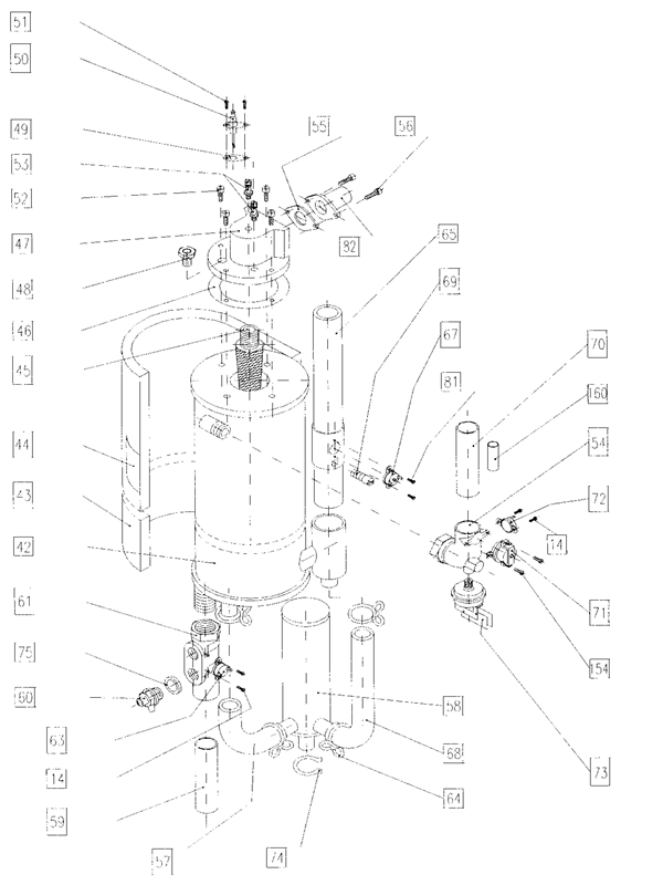 Exploded Diagram for FLUE (FROM17K5711)